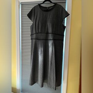Lane Bryant Charcoal Midi Dress- with pockets!